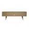 Manhattan Comfort Utopia 70.47" TV Stand with Splayed Wooden Legs and 4 Shelves in Black 19753 - alternate 3